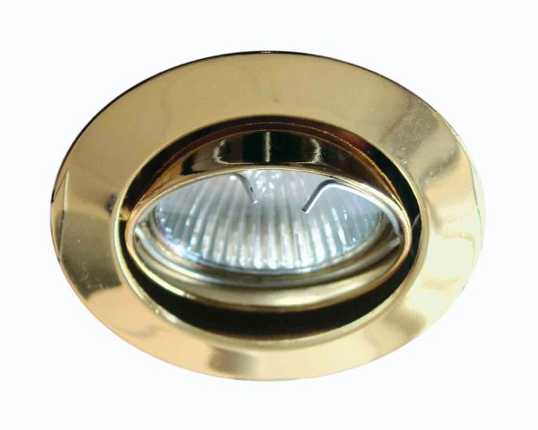 Встраиваемые потолочные светильники из металла Встраиваемый светильник Oscaluz 0038-01-01-O поворотный, золото, MR16
