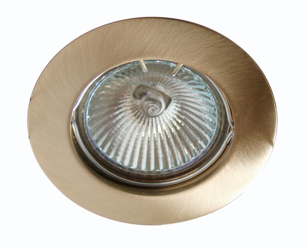 Встраиваемые потолочные светильники из металла Встраиваемый светильник Oscaluz 0037-01-01-I матовое золото, MR16
