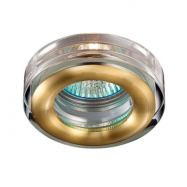 Светильники для ванных комнат 369881 NT14 290 матовое золото Встраиваемый светильник IP54 GX5.3 50W 12V AQUA